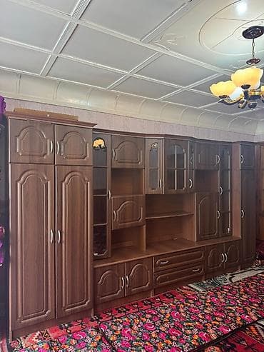 часы настенные электронные: Стенка-шкаф, Тип стенки-шкафа: Модульная, Для зала, Особенности: С отделением под телевизор — 1