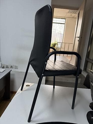 Офис креслолору: Кеңсе отургучу, Колдонулган, түсү - Кара, Башка материал — 2