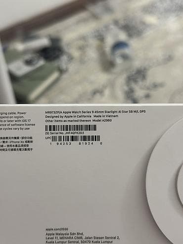 robot case: Apple Watch Series 9, модель A2980, размер 45 мм. Цвет корпуса — 4