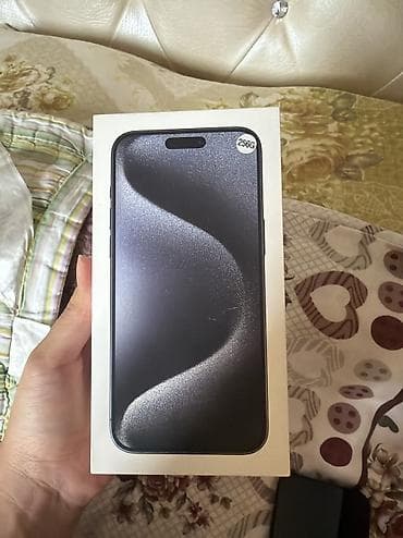 13 plus: IPhone 15 Pro Max, Б/у, 256 ГБ, Black Titanium, Коробка, 72 % — 8