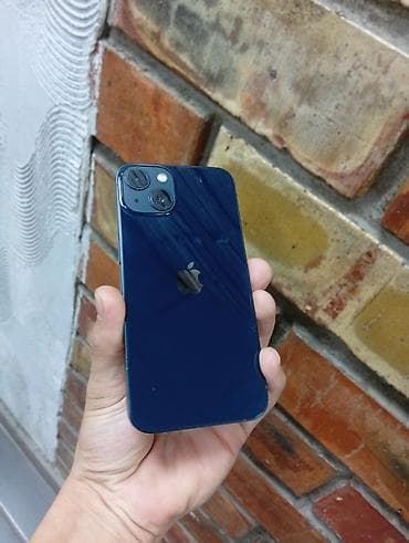 IPhone 13, Б/у, 128 ГБ, Синий, Чехол, 76 %
