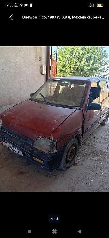 devo matiz: Daewoo Tico: 1997 г., 0.8 л, Механика, Бензин, Хэтчбэк — 2
