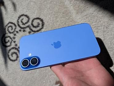 IPhone 16 Plus, Б/у, 128 ГБ, Синий, Кабель, 94 %