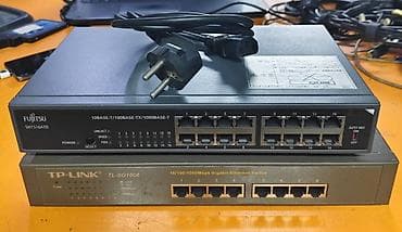 core i3: Хабы б/у TP-Link TL-SG1008 8 гигабитных портов RJ-45 900 сом FUJITSU — 1