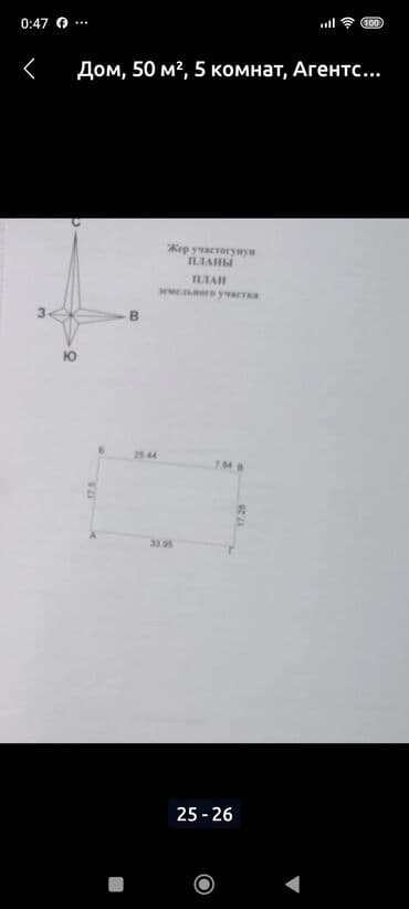 Үйдү ижарага алам: Үй, 50 кв. м, 5 бөлмө, Кыймылсыз мүлк агенттиги — 2