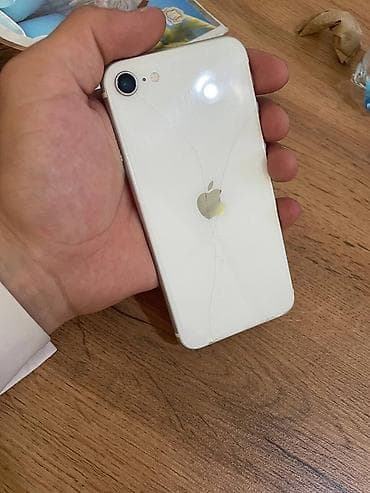 wi: IPhone SE 2020, Б/у, 128 ГБ, Белый, Наушники, Зарядное устройство, Защитное стекло, 100 % — 2