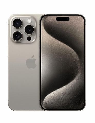 iphone 16 max: IPhone 15 Pro Max, титановый корпус, цвет Natural Titanium. Ключевые — 1
