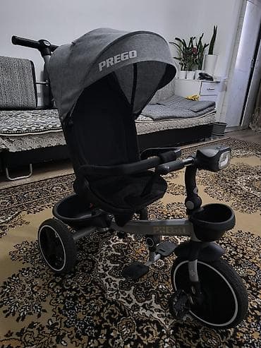 graco: Детский трехколесный велосипед-коляска Prego с родительской ручкой — 3