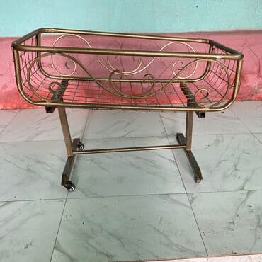 Люлька, Новый, Колыбель, Качалка, Металл, цвет - Золотой