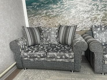 горка в гостинную: Комплект мягкой мебели, цвет - Серый — 6