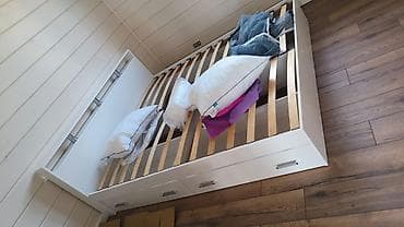 угловой диван с креслом: Шифоньер, шкаф для одежды, Прямой, ЛДСП — 8