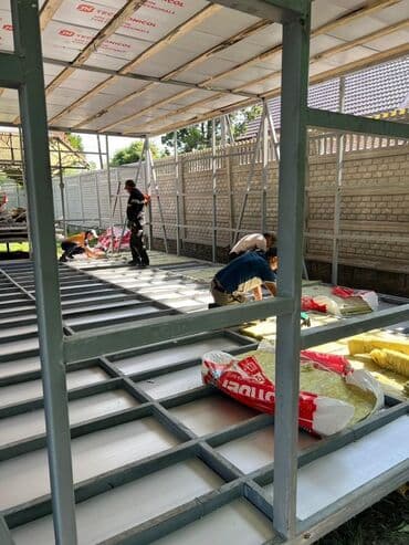 разборная металлоконструкция: Модульное здание на металлокаркасе - Современный одноэтажный модуль с — 4