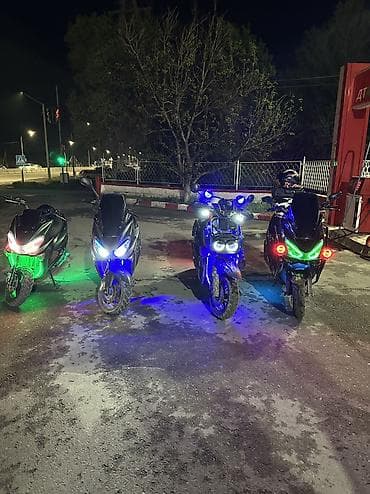 мини мапед: Скутер/мопед с доработками освещения и туристическим обвесом Основные — 6