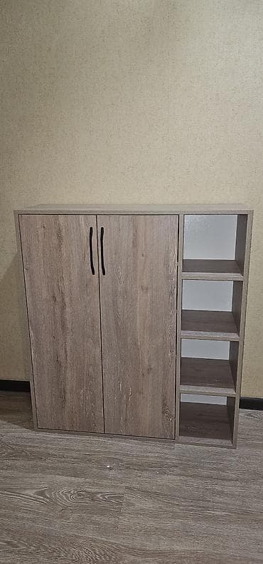 Кресла: Тумба для вещей и одежды, Новый, Без зеркала, ЛДСП, цвет - Бежевый — 2