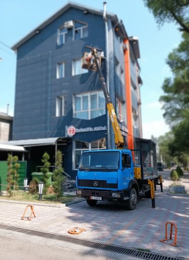 Услуги автовышки. мойка, краска, распил деревьев. Вышка 14 метров.и