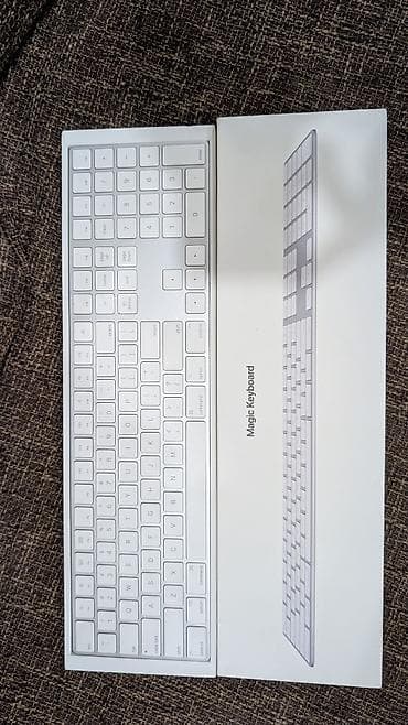 Клавиатура, Apple, Ножничная, Bluetooth подключение, Размер: 100%