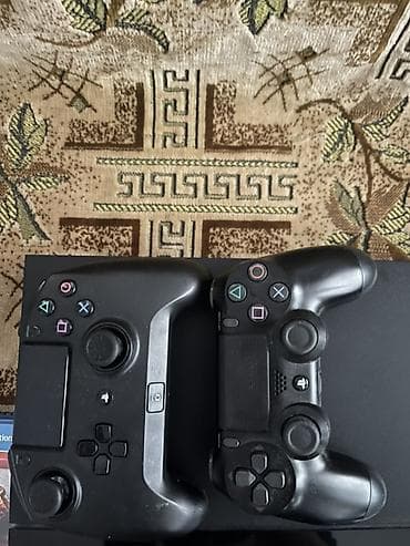Техника жана электроника: Игровая консоль Sony PlayStation 4 (Slim), комплект. В комплекте: - — 2