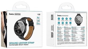 galaxy watch 3 цена: Hoco Y35 — смарт-часы с кожаным ремешком Основные характеристики: - — 3