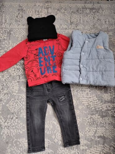 детские национальные костюмы бишкек: Комплект, цвет - Оранжевый, Б/у — 1