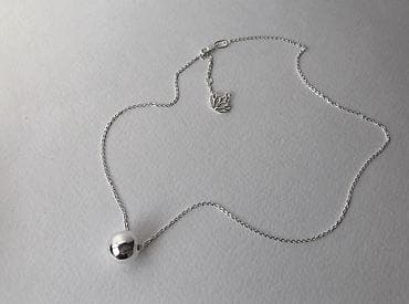 Жеке буюмдар: Күмүш колье, Үлгүсү 925, Аялдарга, Жаңы, Кыстырмасыз — 3