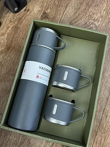 Набор термос + 2 кружки (Vacuum Flask Set) - Комплектация: вакуумный