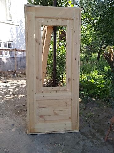 Межкомнатная дверь, Новый, Со стеклом, Одностворчатая, Деревянная, Распашная — 2