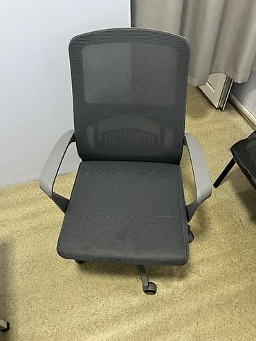 Текчелер, стеллаждар, секичелүү койгучтар: Офис креслолор, Дөңгөлөктүү, түсү - Боз — 2