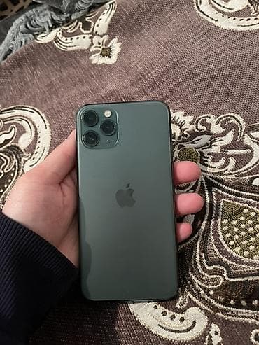 iphone se 32gb: IPhone 11 Pro, Б/у, 64 ГБ, Black Titanium, Защитное стекло, Чехол, 75 % — 2