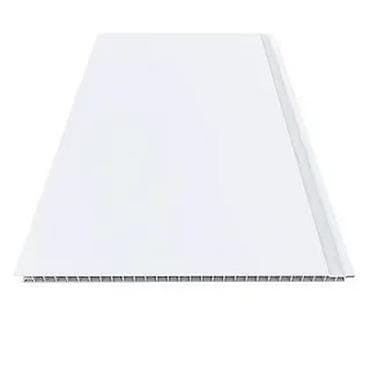 мдф на стену: ПВХ панель для стен и потолка, белая, с декоративной V‑образной фаской — 2