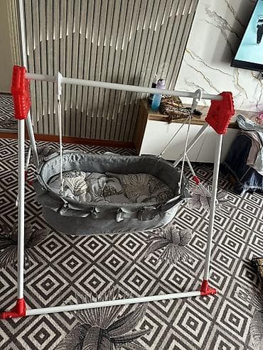 Двухъярусные детские кровати: Люлька, Новый, Качалка, Металл, цвет - Серый — 1