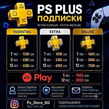 Техника жана электроника: PlayStation Plus, пополнение баланса, покупка игр, мой профиль в — 1
