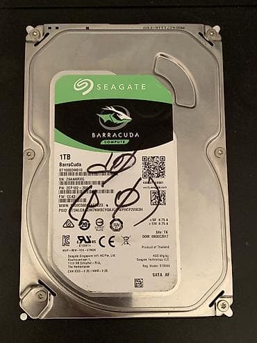 Накопитель для ПК, Б/у, Seagate, HDD, 1 ТБ, 3.5", Для ПК