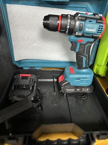 Дом и сад: Аккумуляторная дрель-шуруповерт Makita (48V) в кейсе - Питание — 3