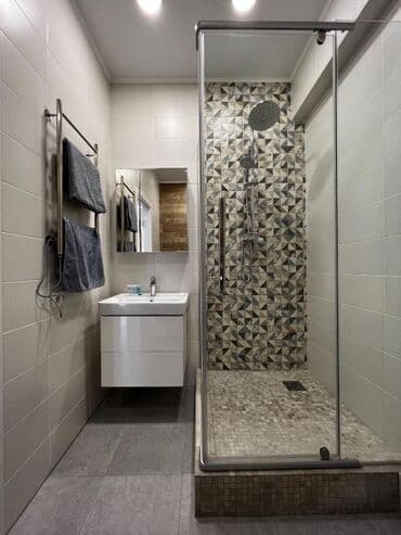 сдаю квартиру бишкек суточный: 1 комната, Душевая кабина, Постельное белье, Кондиционер — 17