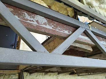 Металл фермасы, Формасы: Үч бурчтук, Узундугу: 6 м, Колдонулган, Коррозияга каршы дарылоо — 5