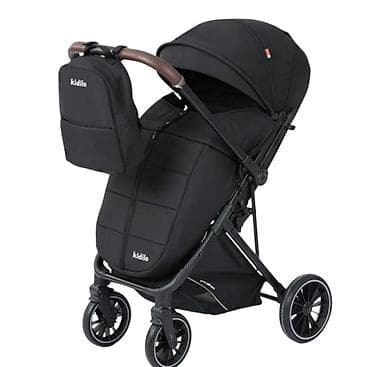 Прогулочная коляска Kidilo (черная) - Компактная коляска для города и