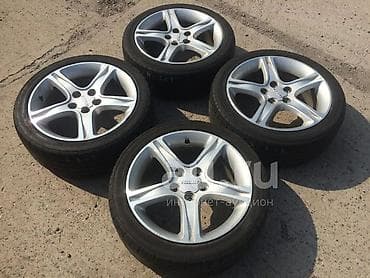 е 210: Колеса в сборе 215 / 45 / R 17, Всесезонная, Б/у, Комплект, Легковые, Литые, отверстий - 5 — 2