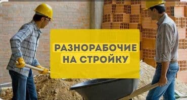 разнорабочие на стройку: Требуется Разнорабочий, Оплата Ежемесячно, Без опыта — 1