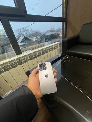телефоны в бишкеке цум цены айфон: IPhone 14 Pro, Б/у, 256 ГБ, Deep Purple, Чехол, 80 % — 2