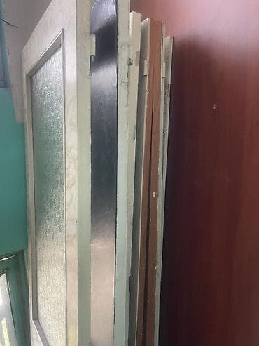 silver kitchen: Межкомнатная дверь, Б/у, Со стеклом, Деревянная, цвет - Белый — 3