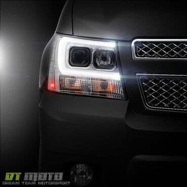 tahoe: Chevrolet avalanche 3 комплект передних линзованных фар хром — 2