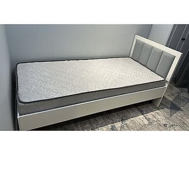 Односпальная кровать, С мягким изголовьем, длина - 200 см