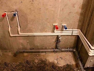 Сантехнические работы: Монтаж водопровода и канализации под кухню/санузел - Разводка — 3