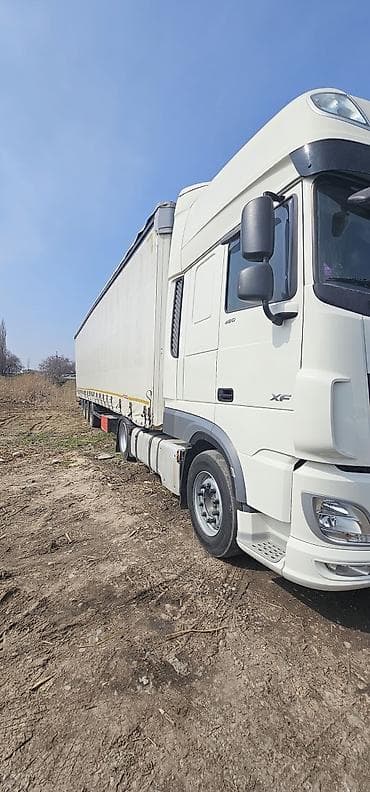 тандем притсеп: Тягач, DAF, 2019 г., Тентованный — 6