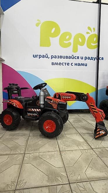 ручной трактор: Детский педальный экскаватор-трактор - Тип: напольная ездовная машина — 1