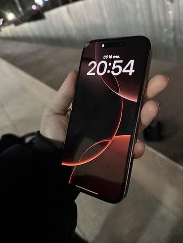 айфон 16 ош: IPhone 16 Pro, Б/у, 256 ГБ, Natural Titanium, Зарядное устройство, 89 % — 1