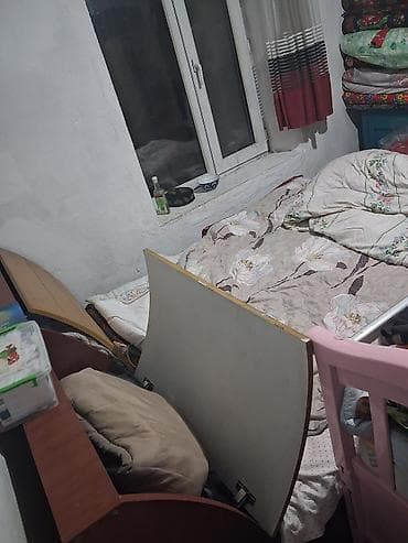 2х спальный: Двуспальная кровать с мягким текстильным комплектом - Размер — 1