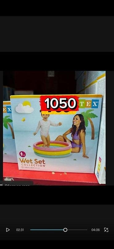 Надувной детский бассейн Intex Wet Set Collection. - Круглая форма, 3