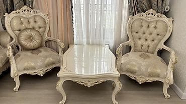 Үй жана бакча: Зал үчүн гарнитур, Журнал үстөлү, Отургуч, Кресло — 5