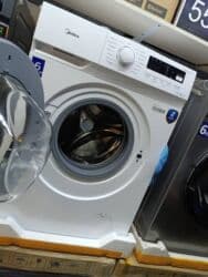 телевизор и тумбочка: Стиральная машина Midea, Новый, Автомат, До 6 кг, Полноразмерная — 8